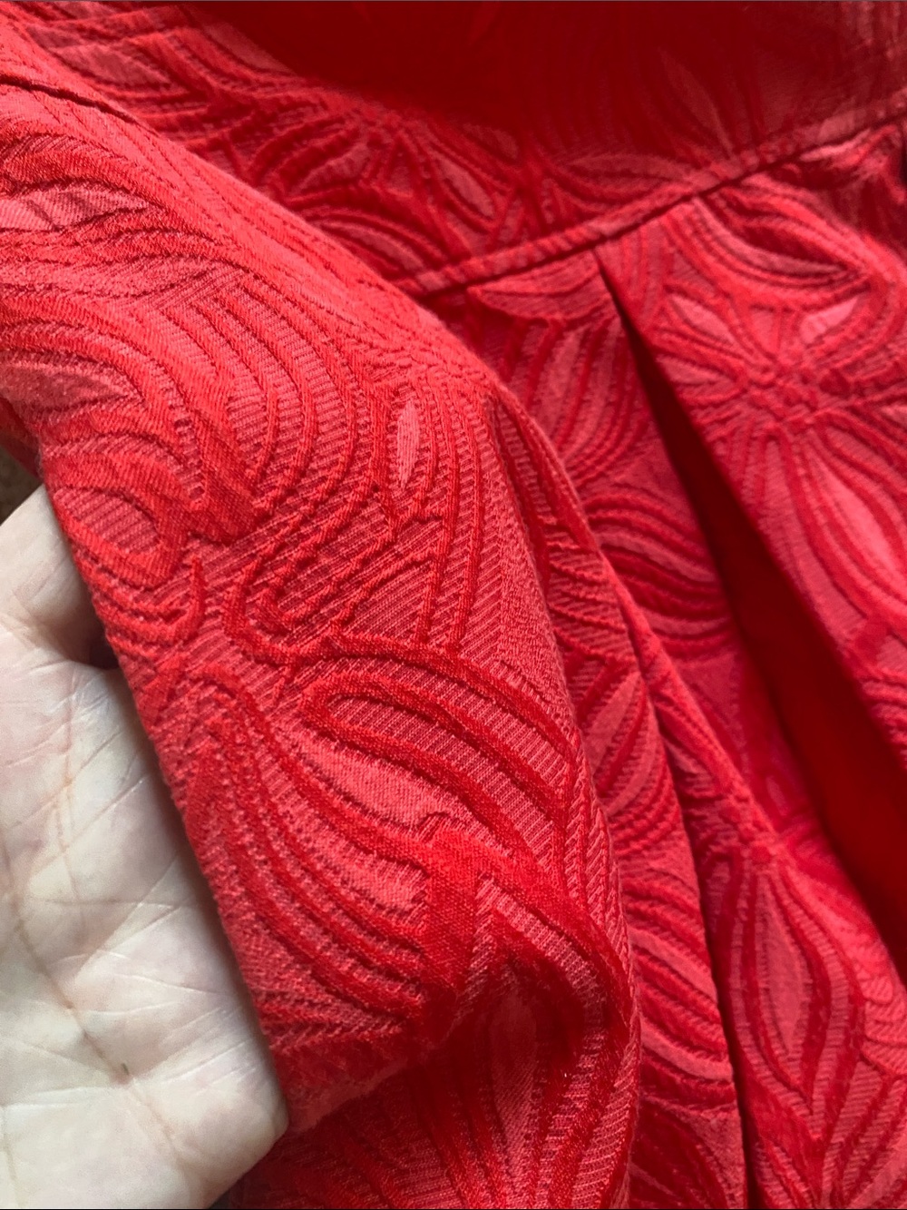 Adrianna Papell NWT red box pleat full skirt dress - Picture 9 of 10